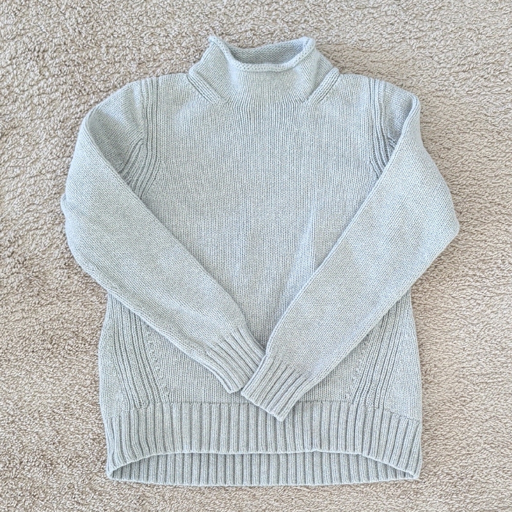 J. Crew Soft Gray Turtleneck Sweater
